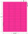 Fluorescent Pink FBA and Word Compatible Size Address Labels 80UP 1.75"x0.5" 80 Labels Per Sheet. Ink Jet and Laser Guaranteed. (200)