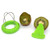 ZRAMO TH502 Green Kiwi Fruit Cut Digging Core Twister Slicer Kitchen Peeler Tool Cutter Device for Fruit Salad