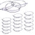 15 PCS Expandable Bangle Bracelet, Adjustable Wire Blank Bracelet Expandable Bangle for DIY Jewelry Making Chains, Silver