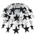 Star Cascade (black & silver) Party Accessory  (1 count) (1/Pkg)