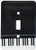 3dRose LLC lsp_112947_1 Black Piano Edge Baby Grand Keyboard Music Design for Pianist Musical Player and Musician Gifts Single Toggle Switch