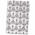 3D Rose Chic White and Black Chandeliers Towel, 15" x 22", Multicolor