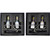 4 PCS 9005/HB3 + 9006/HB4 6000K White LED Headlight Bulbs for Replacing High Low Beam Halogen Headlamp