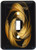 3dRose lsp_162941_1 Contemporary Gold Bands on Black Single Toggle Switch