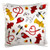 3dRose pc_165910_1 Cute Fireman Firefighter Love Pattern White Pillow Case, 16" x 16"