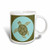 3dRose Cute Sea Turtle Green and Blue Ceramic Mug, 15-Ounce