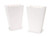 Scalloped Edge Popcorn Favor Boxes in White - 6 ct