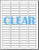 Crystal Clear Return Address Labels for LASER Printers - 1/2" x 1 3/4" - 80 per sheet - 800 Labels