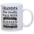 Grandpa Godly Integrity Blessed Scripture 11 Oz Ceramic Stoneware Coffee Mug