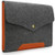 Lavievert Gray Felt Case Leather Bottom Bag Sleeve for Apple 13" MacBook Pro / 13" MacBook Pro with Retina / 13" MacBook Air and Most Popular 13-13.3 Inch Laptop/Notebook/Computer/Ultrabooks