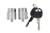 NewYall Front Left LH Driver & Right RH Passenger Side Door Lock Cylinder w/ 2 Keys