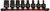 Sunex 3645 3/8-Inch Drive Metric Stubby Impact Hex Driver Set, 8-Piece