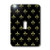 3dRose LLC lsp_20539_1 Gold Fleur De Lis on a Black Background Christian Saints Symbol - Single Toggle Switch