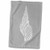 3D Rose Grey Conical Seashell Print White Beach Sea Shell Spiral Illustration Towel, 15" x 22", Multicolor