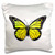 3dRose pc_217281_1 Hamsa Hand Black and White Pillow Case, 16" x 16"