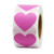Hcode 1.5'' Color Coding Dot Labels Love Heart Shape Natural Paper Adhesive Label 500 Stickers per Roll