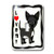 3dRose lsp_12078_1 I Love My Chihuahua Black Single Toggle Switch