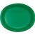Creative Converting 8 Count Oval Paper Platters, Emerald Green