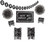 Amscan 241143 Decorating Kit Party Décor, Assorted Sizes, Black/White
