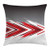 Ambesonne Red and Black Throw Pillow Cushion Cover by, Futuristic Modern Arrows in Order Digital Art Print, Decorative Square Accent Pillow Case, 16 X 16 Inches, Charcoal Grey Light Grey and White