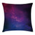 Ambesonne Galaxy Throw Pillow Cushion Cover, Pink and Blue Nebula in Starry Night Sky Space Science World Astronomy Print, Decorative Square Accent Pillow Case, 18 X18 Inches, Black Pink Blue