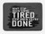 Ambesonne Fitness Bath Mat, Motivational Don't Stop Encouraging Keep Moving Brush Strokes, Plush Bathroom Decor Mat with Non Slip Backing, 29.5 W X 17.5 L Inches, Charcoal Grey Black White