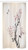 Ambesonne Floral Stall Shower Curtain, Classic Asian Paint Style Artwork Flower Branches Blossom and Flying Birds Pattern, Fabric Bathroom Decor Set with Hooks, 36 W x 72 L Inches, Grey White