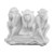 danila-souvenirs Decorative Marble Stone Figurine Statue Sculpture See, Hear, Speak No Evil Three Wise Monkeys 4.7'' White