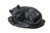 danila-souvenirs Decorative Stone Statue Figurine Sculpture Lying Black Cat 3.9''