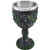 Medieval Renaissance 12 oz Wine Goblet Chalice Cup (Maiden/Mother/Crone - Green)