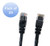 Micro Connectors, Inc. 1 feet Cat 5e UTP Molded Snagless RJ45 Networking Patch Cable - 25 Pack- Black (E07-001B-25)