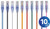 Monoprice 5-Pack SlimRun Cat6A Ethernet Network Patch Cable 10G 2ft White