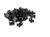 VNDEFUL 100 Pcs Black 9.0 mm Width Plastic Wire Buddle Cable Tie Mount Saddle,nylon tie with fixed seat, positioning piece