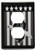 3dRose lsp_23458_6 Patriotic Eagle In Black and White 2-Plug Outlet Cover