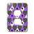 3dRose lsp_20382_6 Punk Rockabilly Zebra Purple White Black Print 2 Plug Outlet Cover