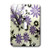 3dRose LLC lsp_33318_1 Purple Black and White Floral, Single Toggle Switch