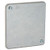 Hubbell-Raco 762 2-Gang 4-Inch Square Flat Plenum Cover