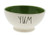 Rae Dunn by Magenta YUM Ice Cream / Cereal Bowl Green Interior