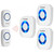 Physen Model CW Waterproof Wireless Doorbell kit with 2 Buttons and 3 Plugin Receivers,1000 feet Long Range,4 Volume Levels and 52 Melodies Chimes,No Battery Required for Receiver