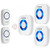 Physen Model CW Waterproof Wireless Doorbell kit with 2 Buttons and 3 Plugin Receivers,1000 feet Long Range,4 Volume Levels and 52 Melodies Chimes,No Battery Required for Receiver