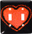 3dRose lsp_9315_2 Red Heart Pebbles On Black Double Toggle Switch