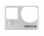 Faceplate Front Cover Face Plate with Mode Button & Cushion - Frame Housing Repair Part Fix for GoPro Hero 4 Black and Silver Edition