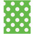 Lime Green Polka Dot Goodie Bags, 8ct