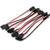 YXQ 10Pcs 100mm Servo Extension Cable 3 Pin Male to Female Lead Wire for RC Airplane (4inch, 10Pcs)