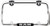 Cruiser Accessories 11135 RAM License Plate Frame, Chrome/Black