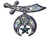 Elektroplate Shriner Crescent and Scimitar Reflective Decal