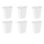 Sterilite 10538006 10 Gallon Rectangular Wastebasket, White, 6-Pack