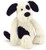Jellycat Bashful Black and Cream Puppy Stuffed Animal, Medium, 12 inches