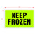 Kenco 3" X 5" Keep Frozen Fluorescent Shipping Label Stickers for Shipping and Packing - 500 Adhesive Labels Per Roll