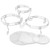 Wilton 307-352 White Scrolled Treat 15PC CAKE DISPLAY SET